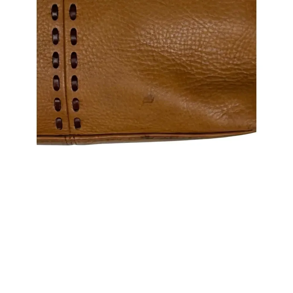 Fossil Light Brown Pebbled Leather Mini Satchel Bag Handbag